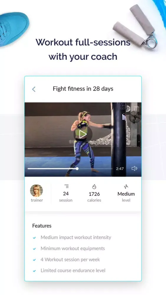 Trainer Pro : Fitness Workouts स्क्रीनशॉट