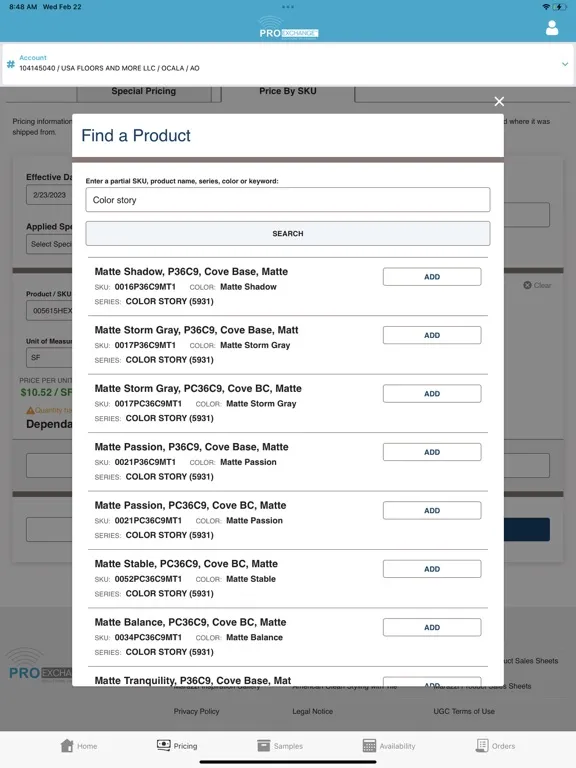 ProExchange for Distributors iPad  স্ক্রিনশট