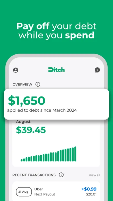 Captures d'écran de Ditch: Pay Debt As You Spend