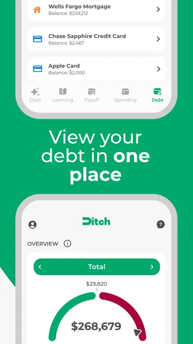 Captures d'écran de Ditch: Pay Debt As You Spend
