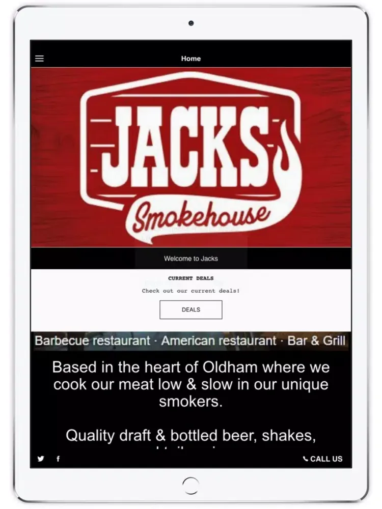 Tangkapan skrin Jacks American Bar & Grill iPad 