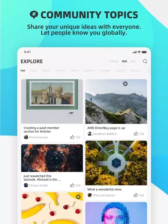 Ditsay - Language Community iPad  سکرین شاٹس