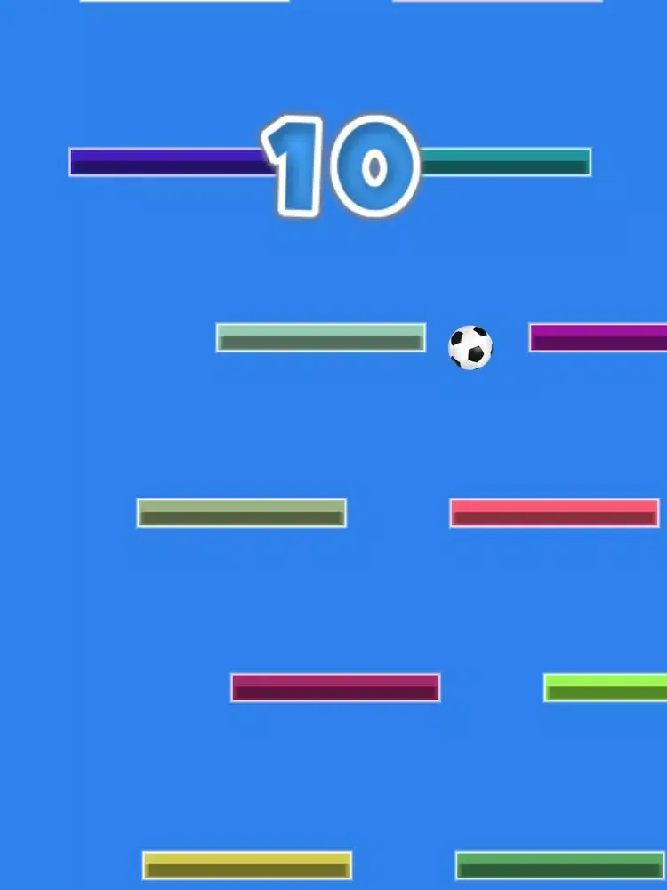 Ảnh chụp màn hình của Falling Ball Colorful iPad 