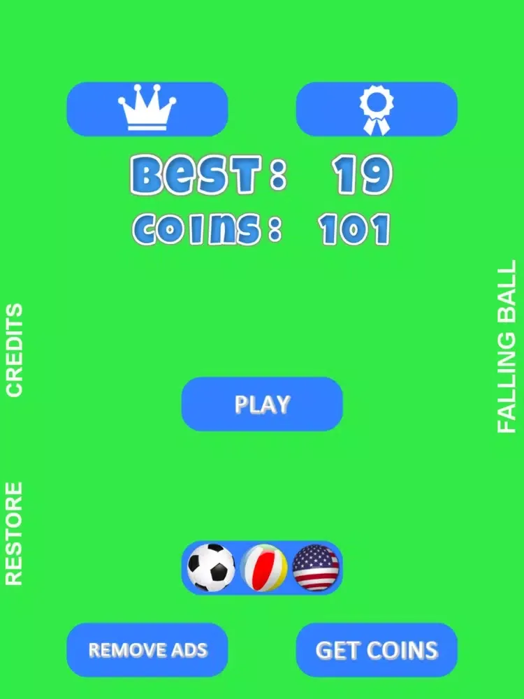 Ảnh chụp màn hình của Falling Ball Colorful iPad 
