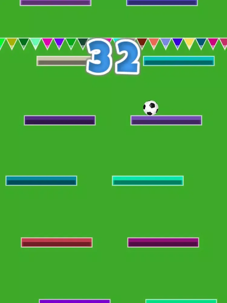Ảnh chụp màn hình của Falling Ball Colorful iPad 