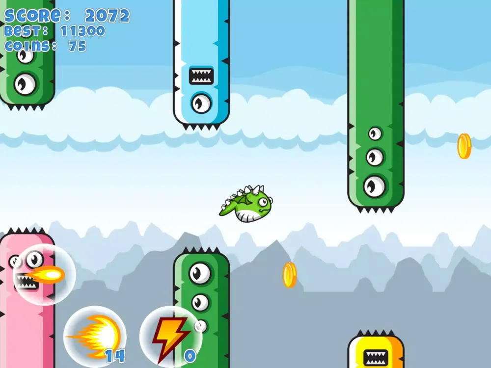 Flappy Clumsy Dragon iPad  স্ক্রিনশট