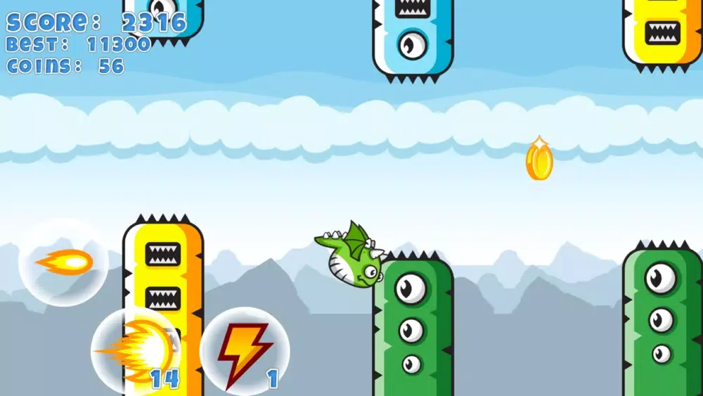 Flappy Clumsy Dragon স্ক্রিনশট