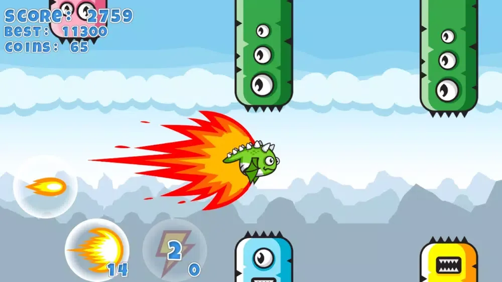 Flappy Clumsy Dragon স্ক্রিনশট