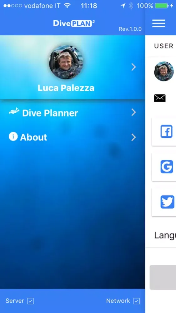 Screenshot di DivePlan2
