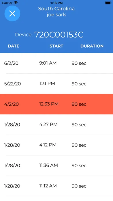 MoonBeam3 Cloud Reporting Screenshots