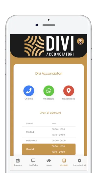 Captures d'écran de Divi Acconciatori