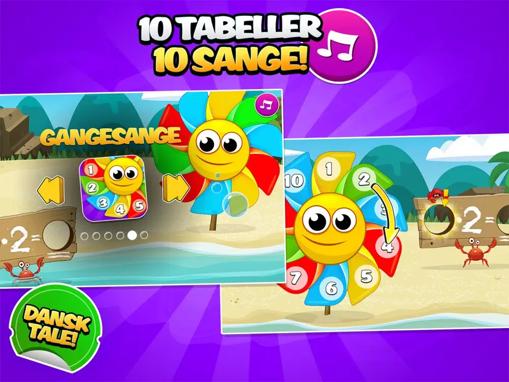 Ảnh chụp màn hình của Gangesange med Miniklub iPad 