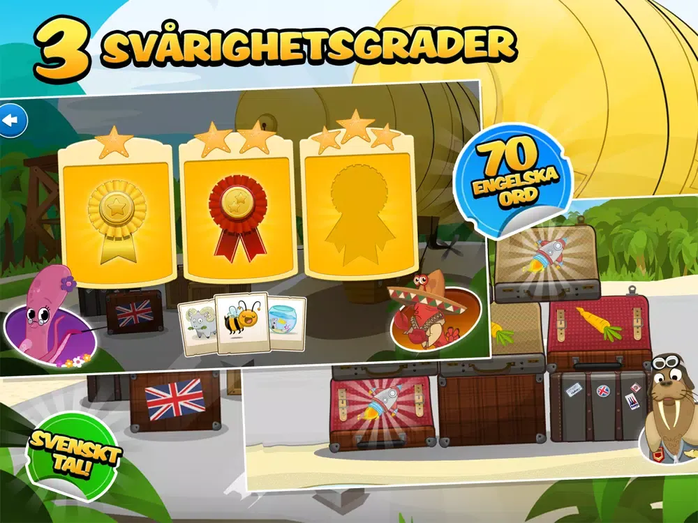 Lär dig engelska med Miniklubb iPad  스크린샷