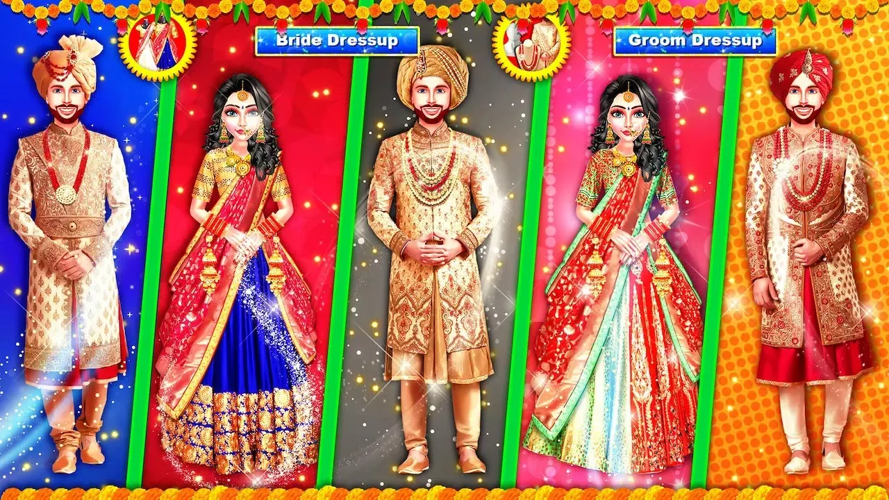 Ảnh chụp màn hình của North Indian Wedding Girl Game