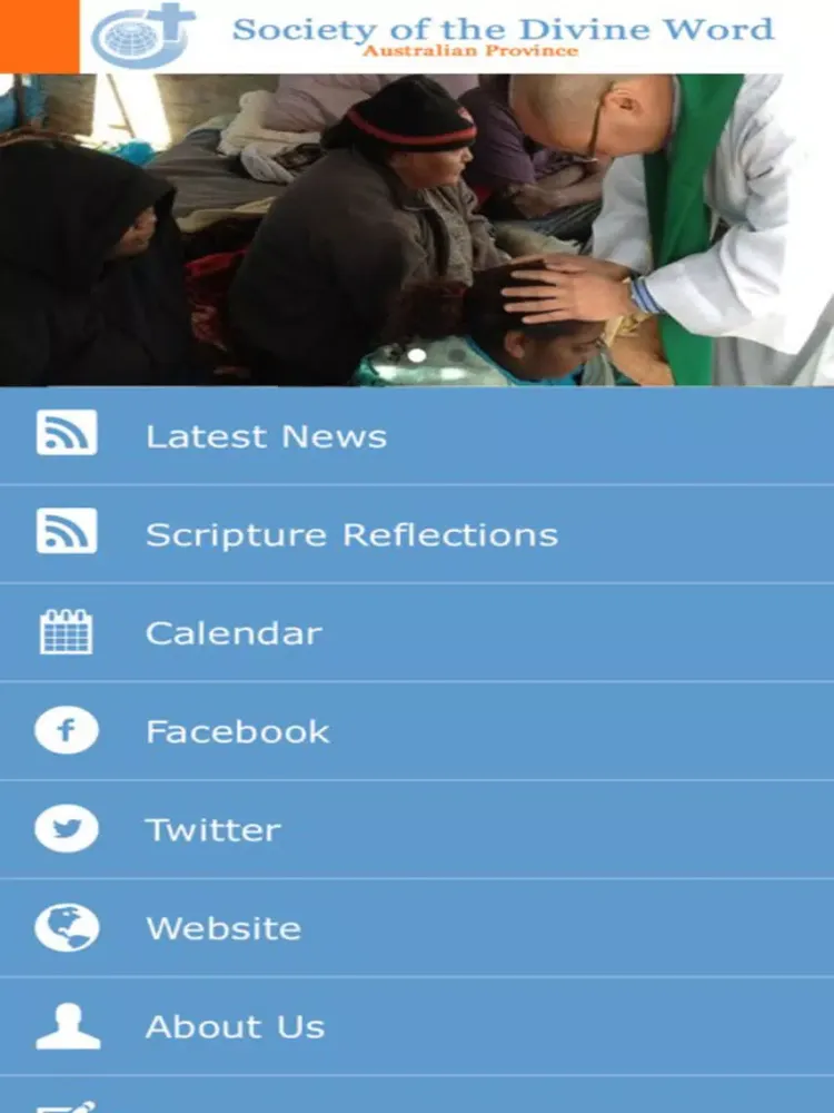 Tangkapan skrin Divine Word Missionaries AUS iPad 