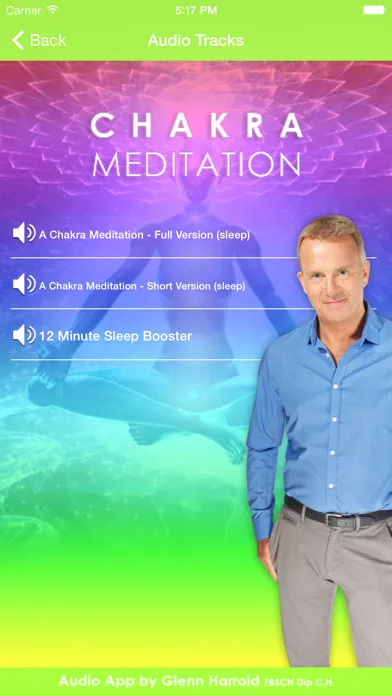 Capturas de tela do A Chakra Meditation by Glenn Harrold