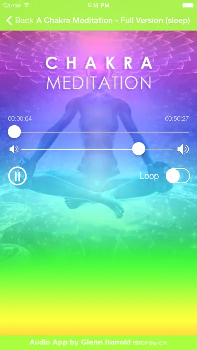 Capturas de tela do A Chakra Meditation by Glenn Harrold