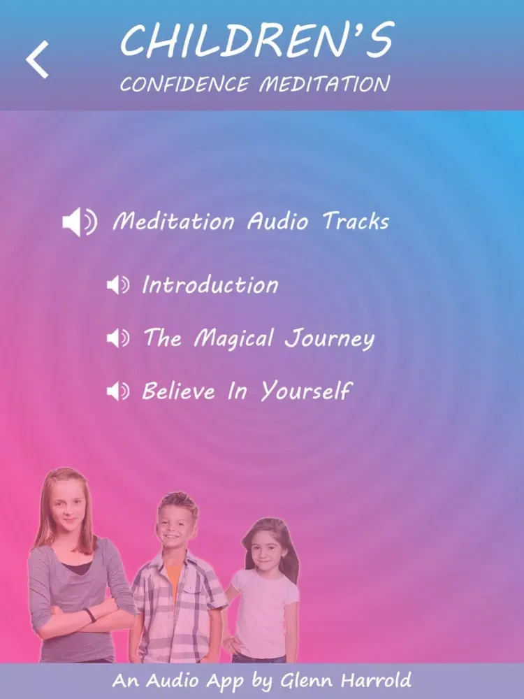 Tangkapan layar Children's Confidence Meditations by Glenn Harrold: Calming Relaxations for Kids iPad 