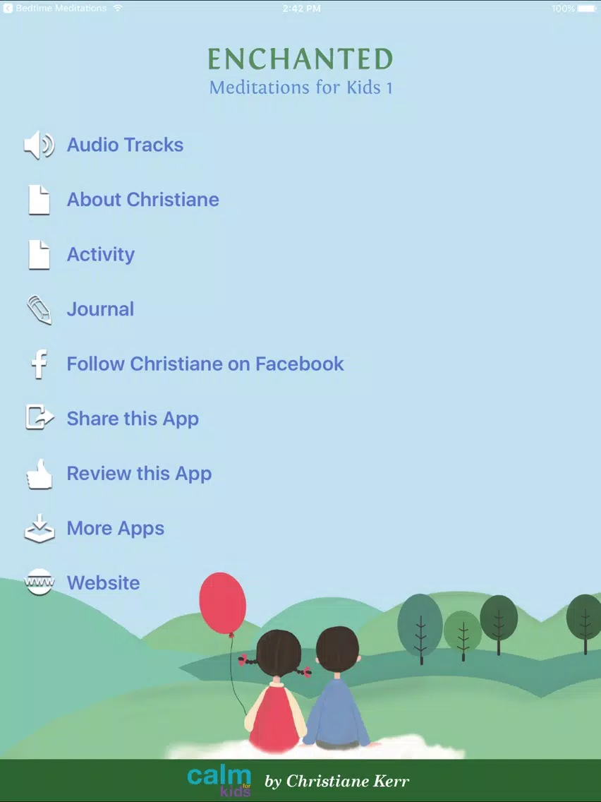 Screenshot di Enchanted Meditations For Kids 1 by Christiane Ker iPad 