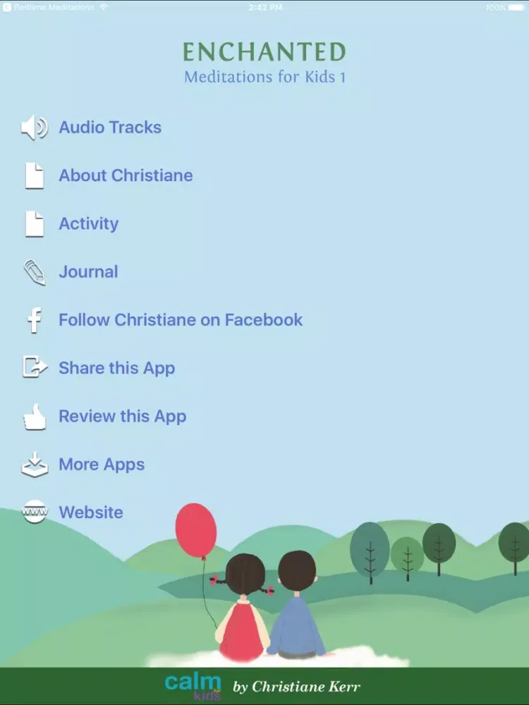 Enchanted Meditations For Kids 1 by Christiane Ker iPad 应用截图
