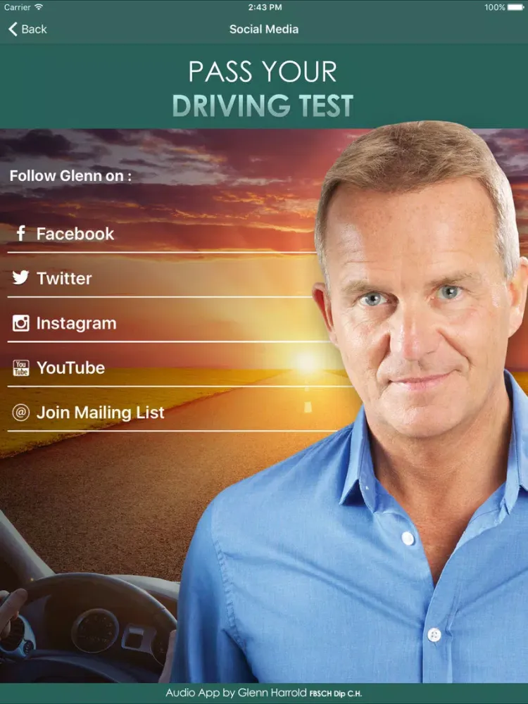 Pass Your Driving Test Hypnosis by Glenn Harrold iPad  স্ক্রিনশট