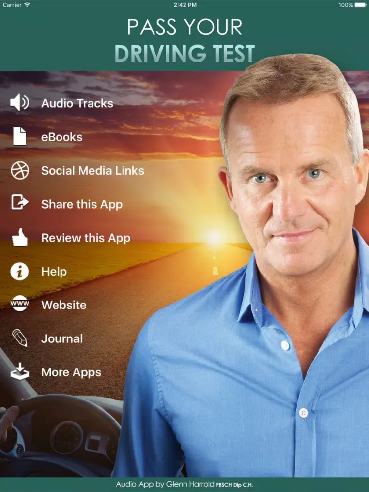 Pass Your Driving Test Hypnosis by Glenn Harrold iPad  স্ক্রিনশট