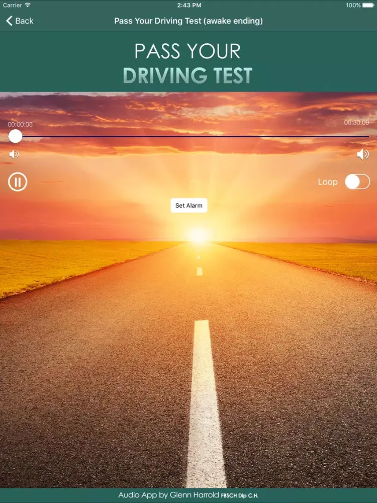 Pass Your Driving Test Hypnosis by Glenn Harrold iPad  স্ক্রিনশট
