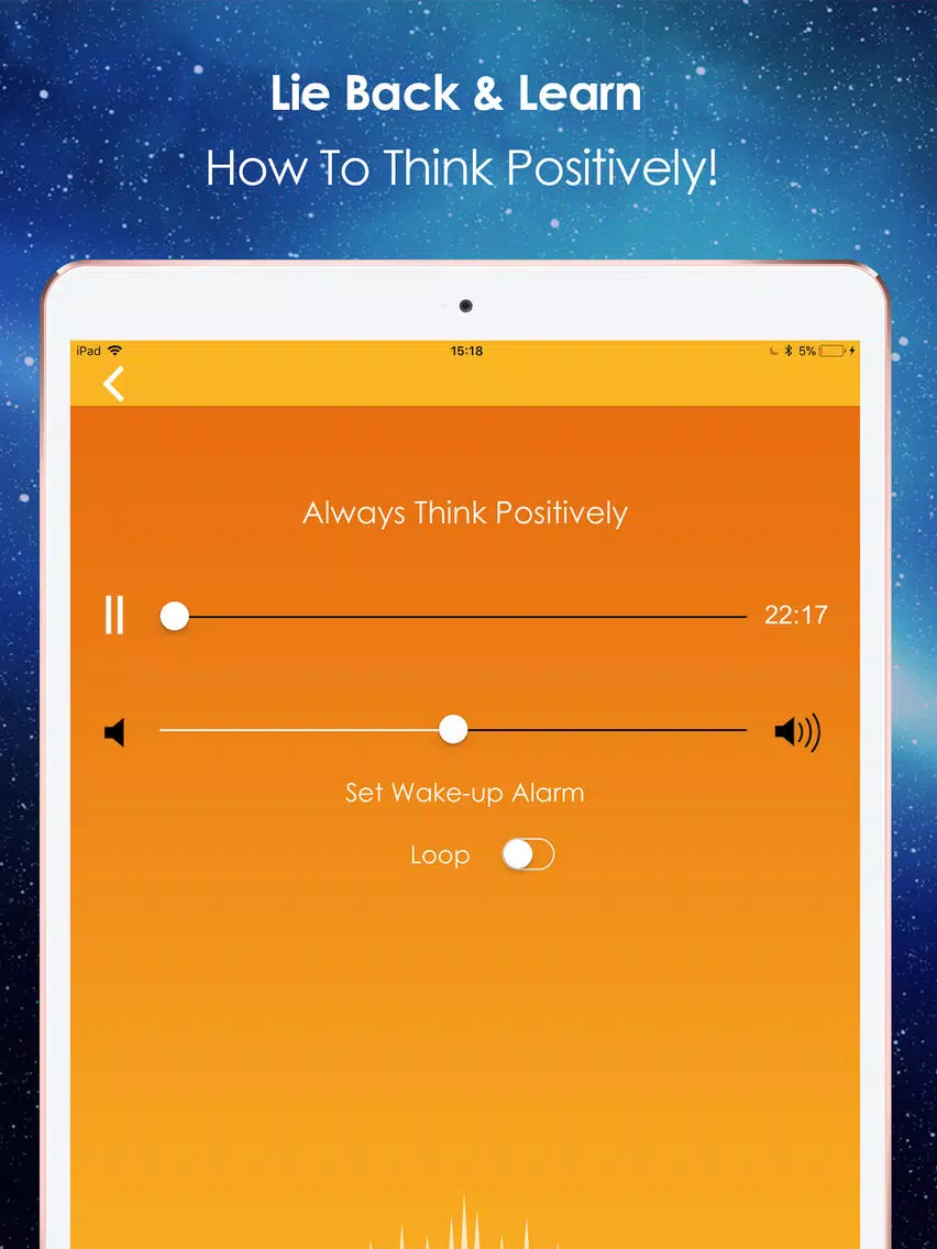 Tangkapan layar Think Positively Hypnotherapy iPad 