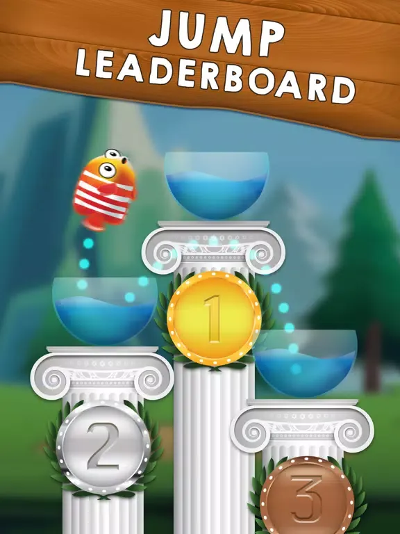 Tangkapan layar Jumpin Fish iPad 