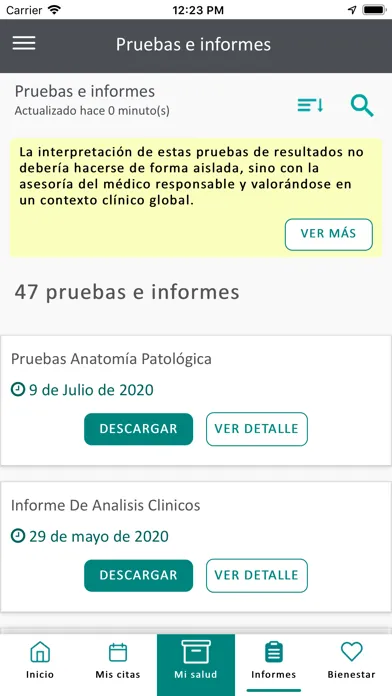 Fundación Jimenez Díaz Screenshots