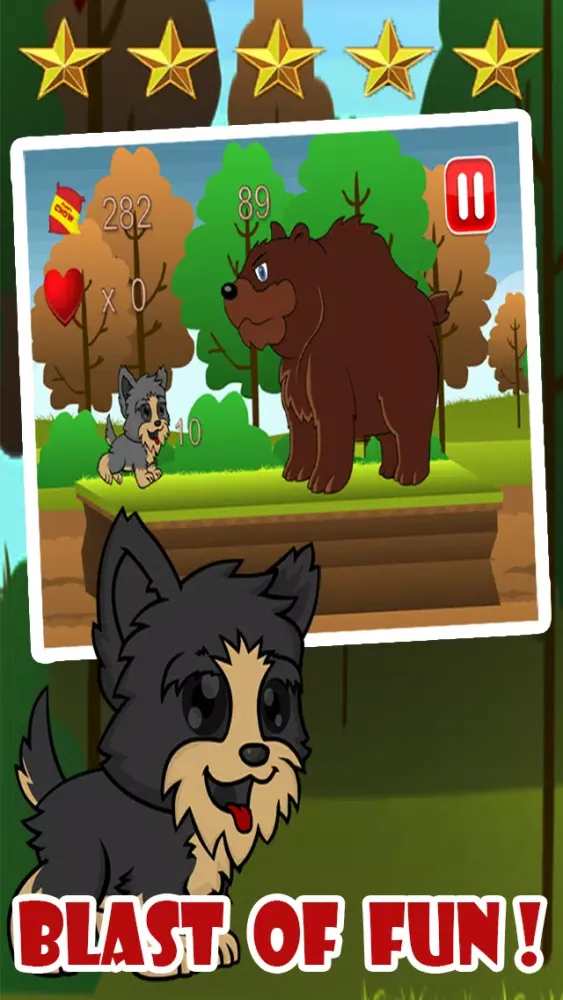 Yorkie Pup Fun Run سکرین شاٹس