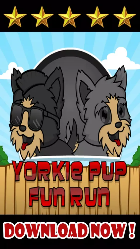 Yorkie Pup Fun Run سکرین شاٹس