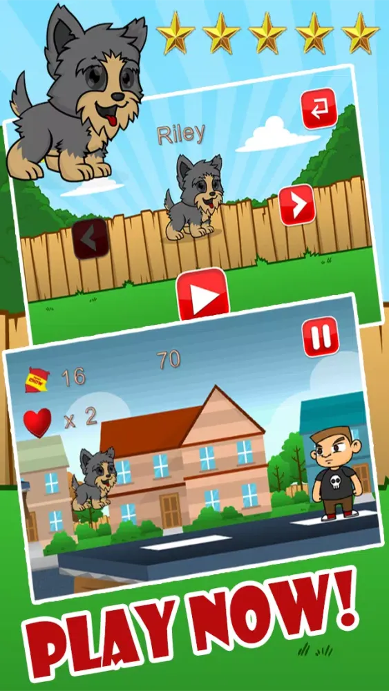 Yorkie Pup Fun Run سکرین شاٹس