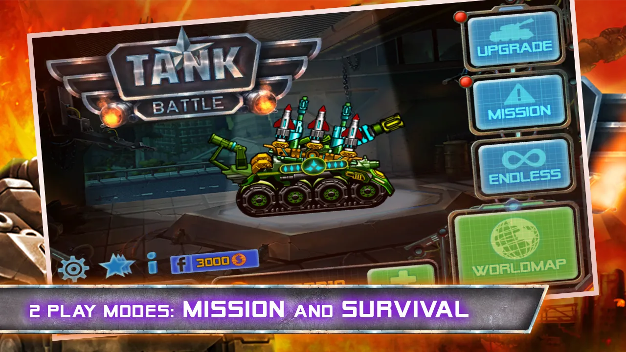 Tangkapan skrin Tank Battle