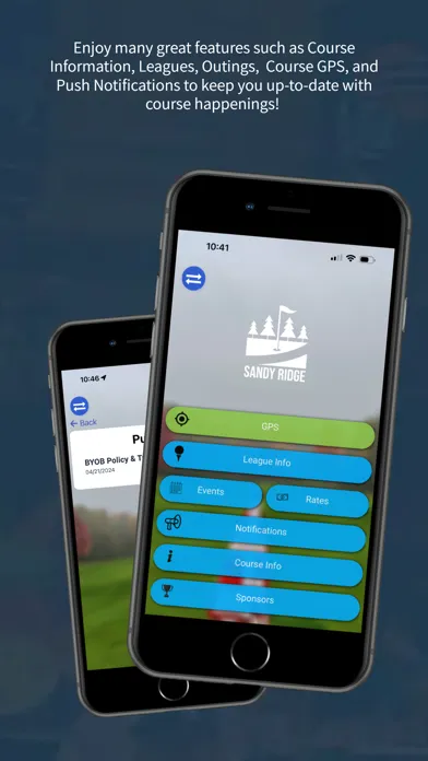 Captures d'écran de Sandy Ridge GC
