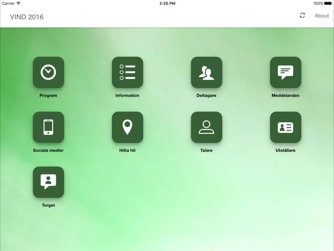 Vind 2016 iPad  سکرین شاٹس