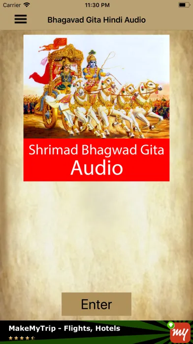 Capturas de pantalla de Bhagavad Gita Hindi Audio