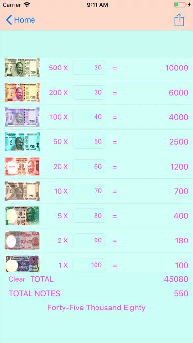 Zrzuty ekranu Money Calculator for India