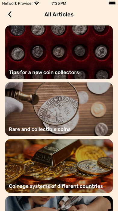 Capturas de pantalla de Coin Identifier - CoinSnap