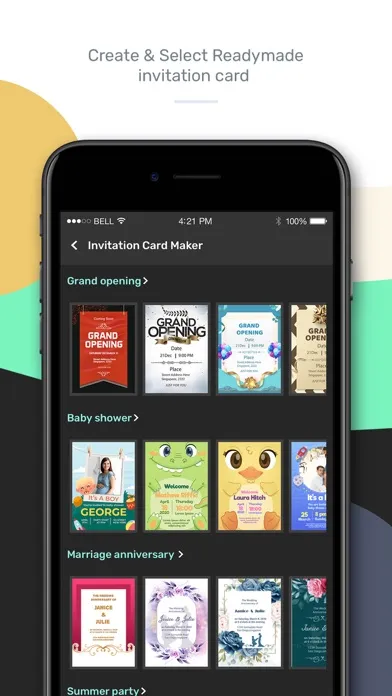 Capturas de pantalla de Invitation Maker : Card Maker