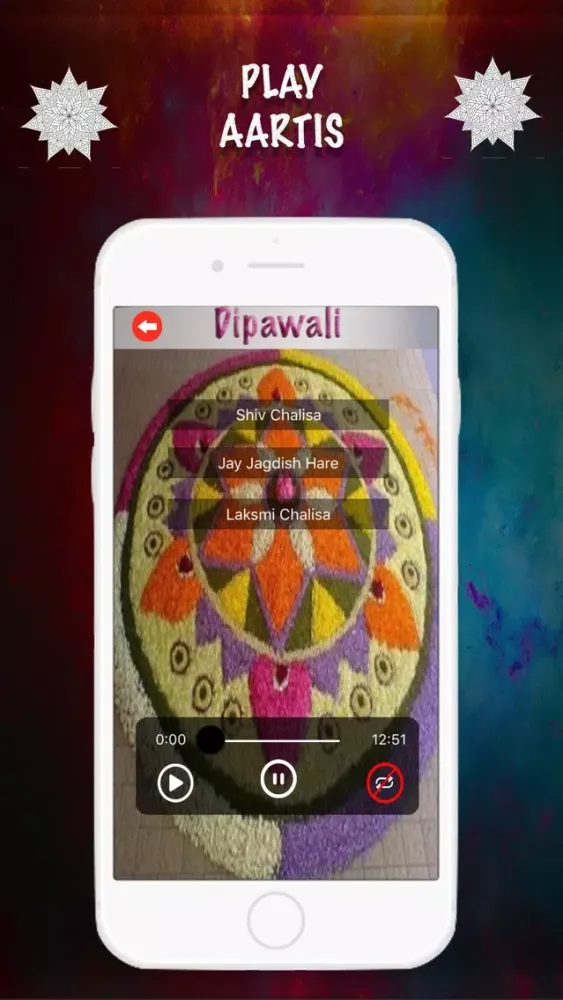 Screenshot di Diwali (Audio & Rangoli Design)