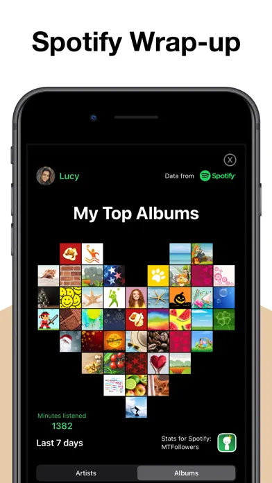 Zrzuty ekranu Stats for Spotify: MTFollowers