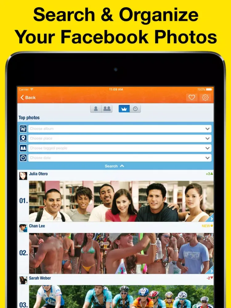 Captures d'écran de MyTopPhotos Pro - Organize & share your best moments iPad 