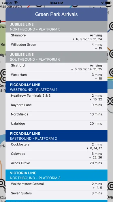 Captures d'écran de Tube Mapper: A London Tube Map