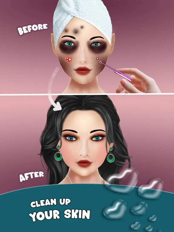 Captures d'écran de DIY ASMR Makeover Makeup Salon iPad 