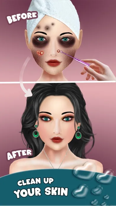 Captures d'écran de DIY ASMR Makeover Makeup Salon