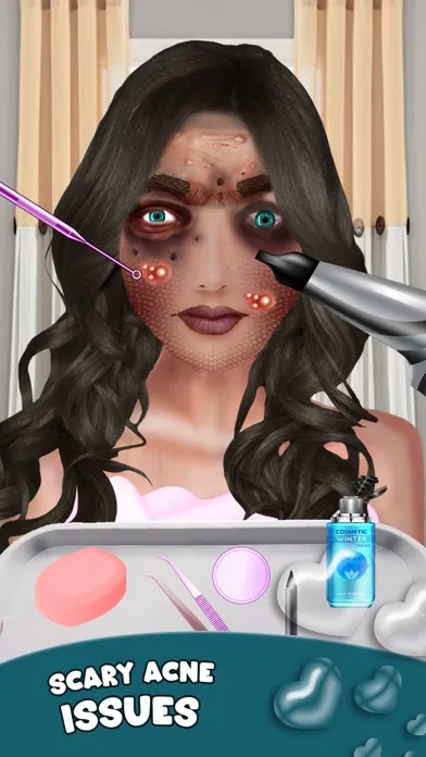 Captures d'écran de DIY ASMR Makeover Makeup Salon