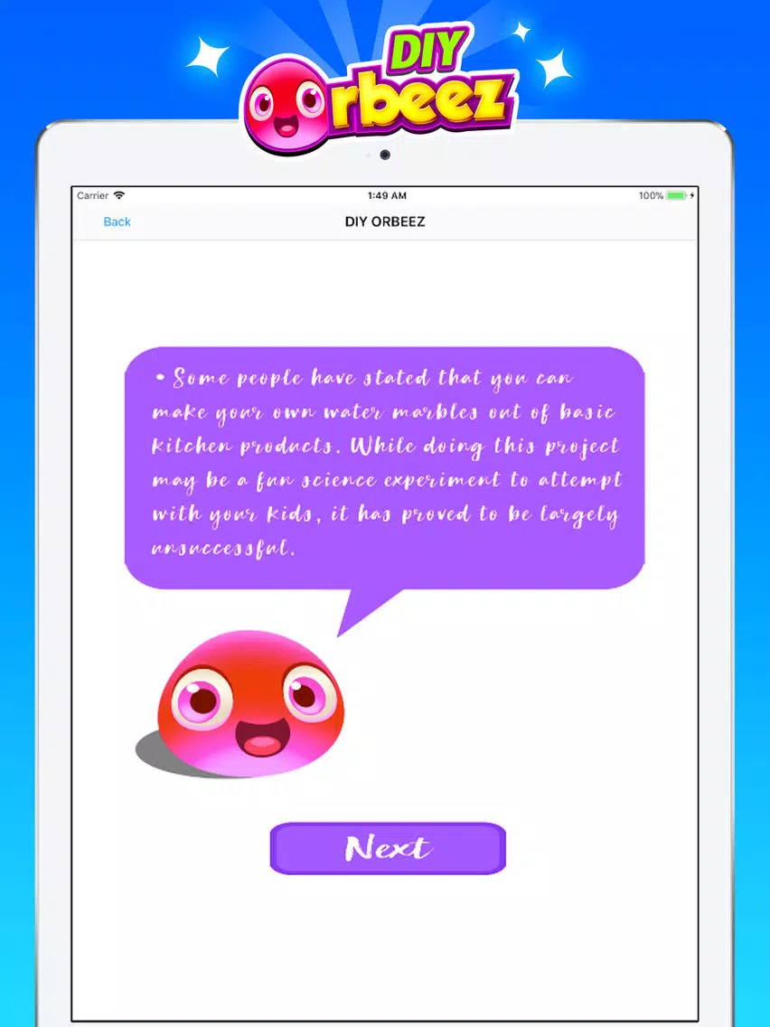 Zrzuty ekranu DIY Squishy Orbeez iPad 