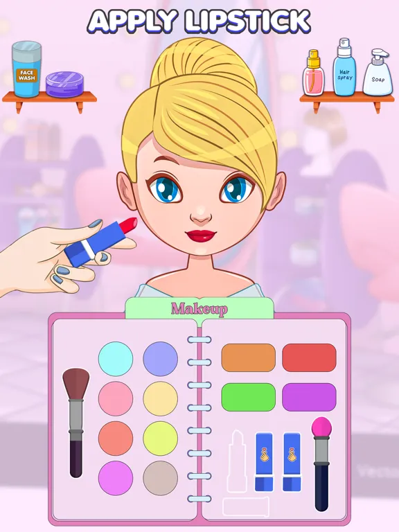 DIY Paper Doll Dress Up Games iPad Screenshots