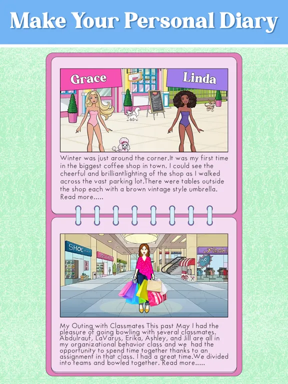 DIY Paper Doll Dress Up Games iPad Screenshots